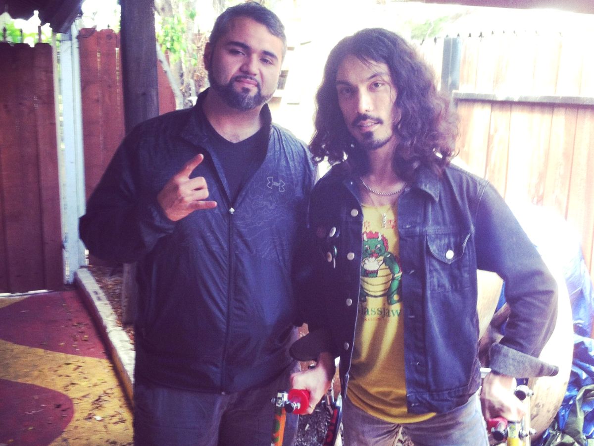 Ryan Minic with Animals as Leaders in 2014