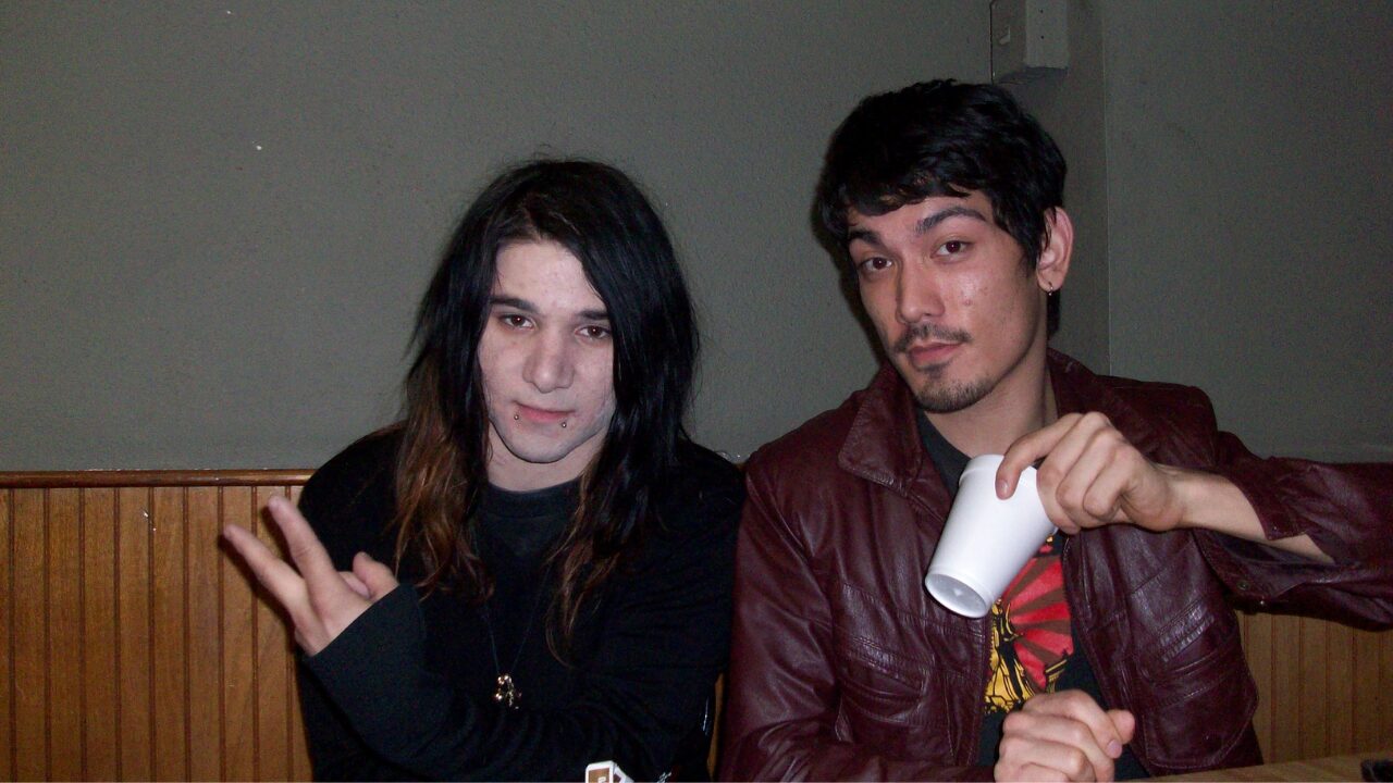 Ryan Minic with Skrillex in 2009