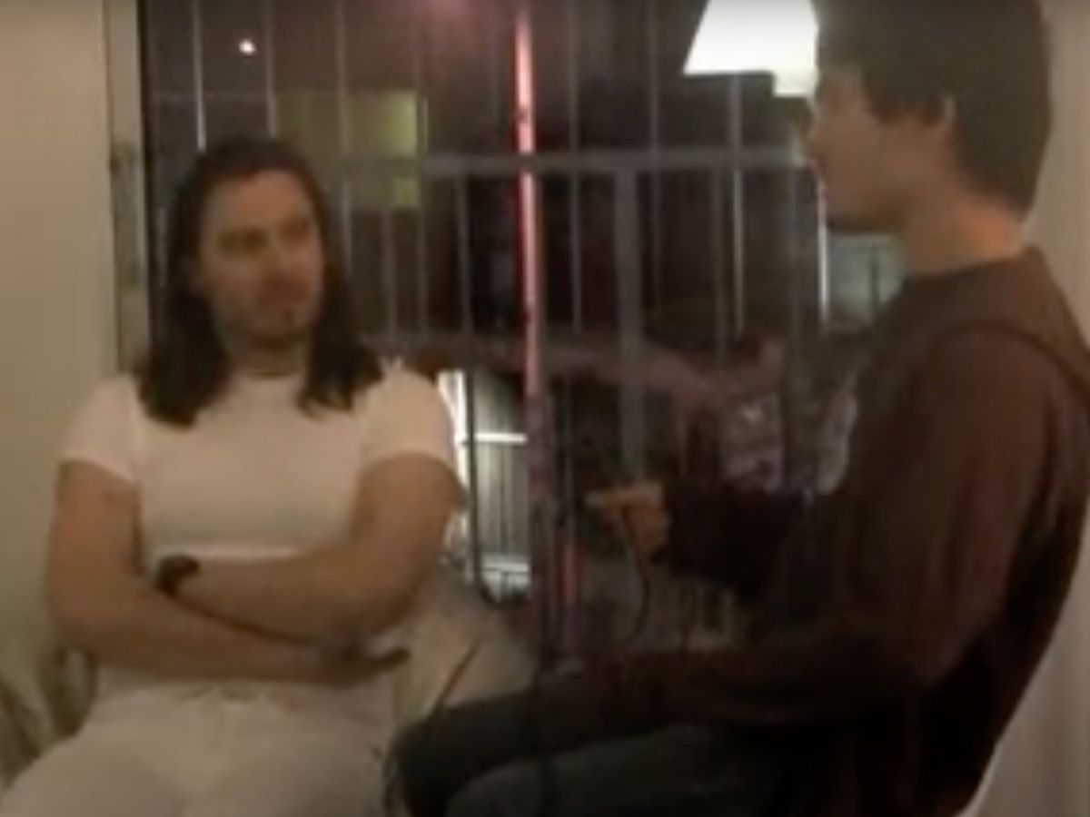 Ryan Minic interviewing Andrew W.K. in 2009.