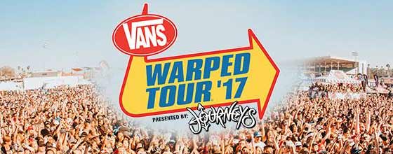 Here are the cities & venues for Warped Tour 2017